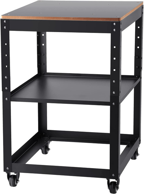Planer Stand, 100 lbs / 45 kg heavy loads, Three-Gear Height Adjustable Thickness Planer Table,with 4 Stable Casters & Storage Space, for most planers, saws, bench-top machines, power tools