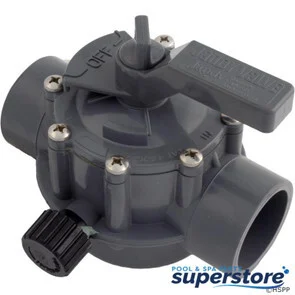 62470 Zodiac/Jandy/Laars Diverter Valve, Jandy/Zod, 1-1/2″spg/2″s Pos Seal,2 Way,Gray 1157