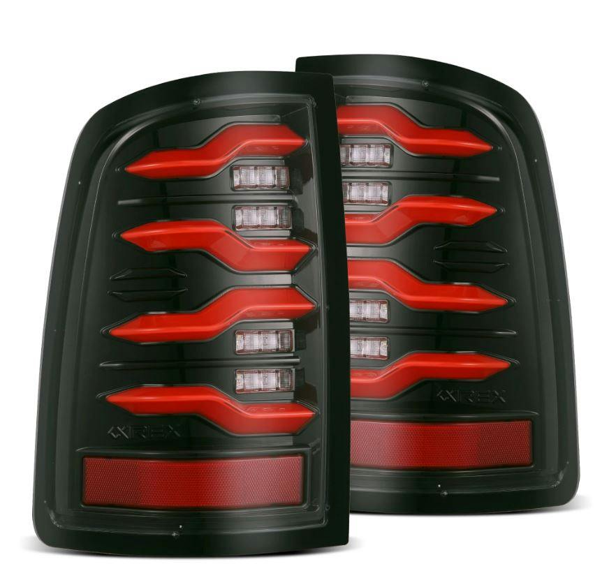 AlphaRex 640002 LED Taillights Black Red