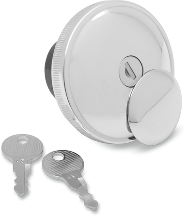 DRAG SPECIALTIES Vented Locking Gas Cap - Chrome 03-0320A-A