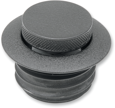 DRAG SPECIALTIES Non-Vented Pop-Up Gas Cap - Black Wrinkle 03-328B-B