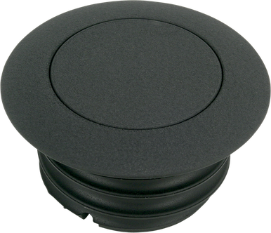 DRAG SPECIALTIES Non-Vented Pop-Up Gas Cap - Black Wrinkle 03-329B-B
