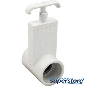 6654M Magic Plastics Gate Valve, Magic Plastics, 1-1/2″s x 1-1/2″s, Unibody 0401-15 MGP040115