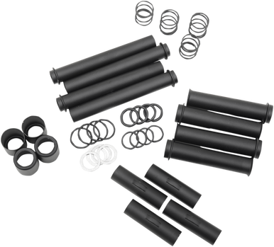 DRAG SPECIALTIES Pushrod Tube Kit - Black - Twin Cam 76520B