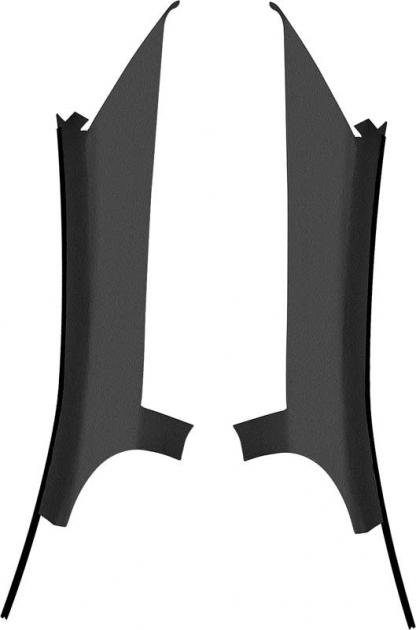 OER 1975-79 Nova Interior Quarter Window Rear Pillar Moldings - Pair N1453