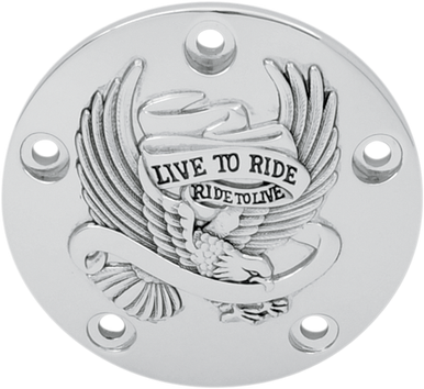 DRAG SPECIALTIES Points Cover - Chrome/Black 30-0187CA
