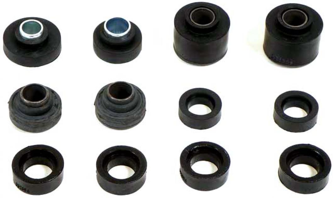1973-74 Nova, Ventura, Omega, Body Mount Bushing Kit, Subframe & Radiator Support, 12 Piece Set