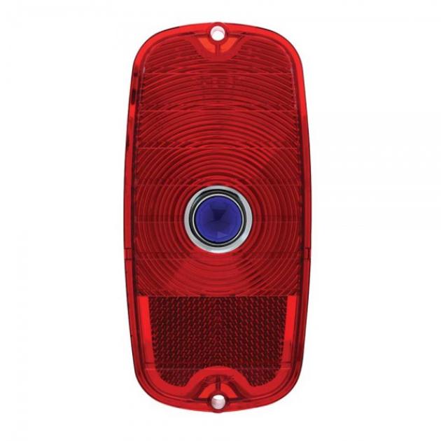 Chevy Truck - GMC Truck Taillight Lens With Blue Dot, Fleetside, 1960-1966