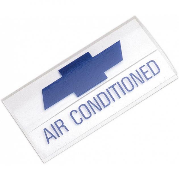 Corvette Air Conditioning Decal, Window, 1966