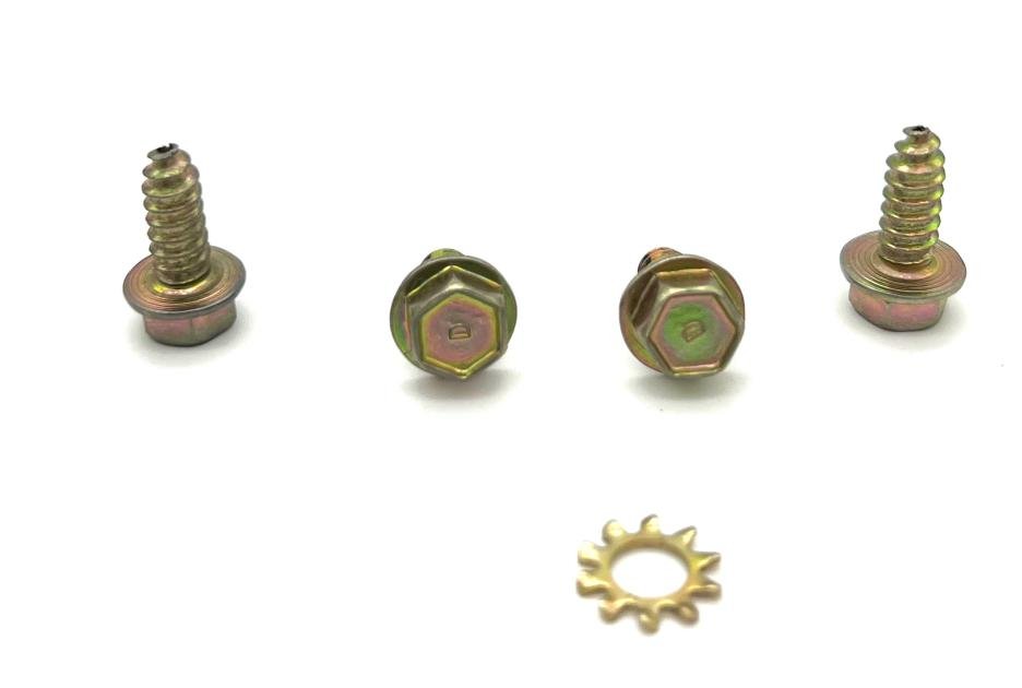 Redline Restomotive 1969-1970 Mustang / Cougar / Fairlane Alternator Voltage Regulator & Splash Shield Fastener Set
