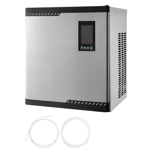 Commercial Ice Maker Machine - Head Only, 300 lbs/24h Output, Self-Cleaning, Adjustable Thickness, Scheduled Ice-Making, Touchscreen Control