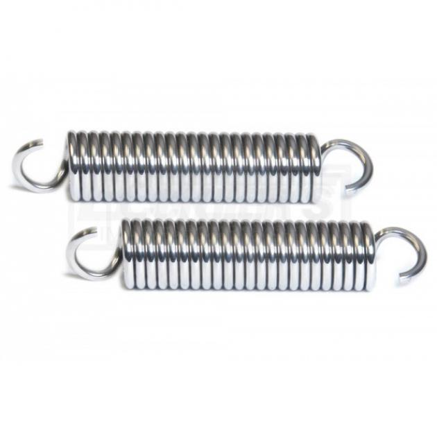 Chevy Hood Hinge Springs, Polished Stainless Steel, 1956
