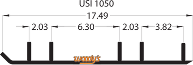 Woody's Extender Trail III Flat-Top Runner 2001 Ski-Doo Formula Deluxe 500 ESI3-1050