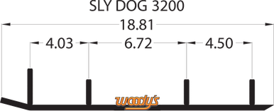 Woody's Extender Trail III Flat-Top Runner 1998 Ski-Doo Formula III 600 ESL3-3200