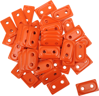 Woody's Double Digger Support Plates Orange 48 Pack 5/16 inch ADD2-3805-B