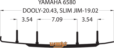 Woody's Dooly Runners 6" 60° Yamaha Apex 2010-2013 DY6-6580