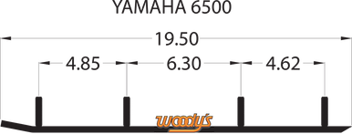 Woody's Executive Series Flat-Top Runner 2000-2002 Yamaha Mountain Max 600 WYV-6500