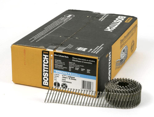 BOSTITCH C5R90BDSS-316 Stainless Steel Coil Ring Nail, 15 Degree