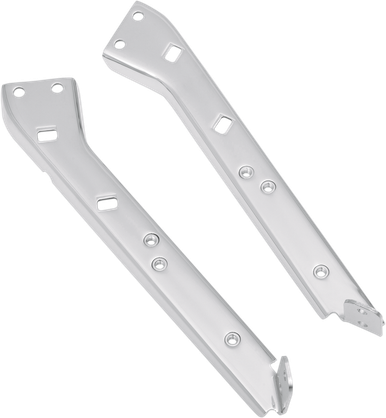 DRAG SPECIALTIES Left Saddlebag Rail SupportBracket - Chrome S77-0135L