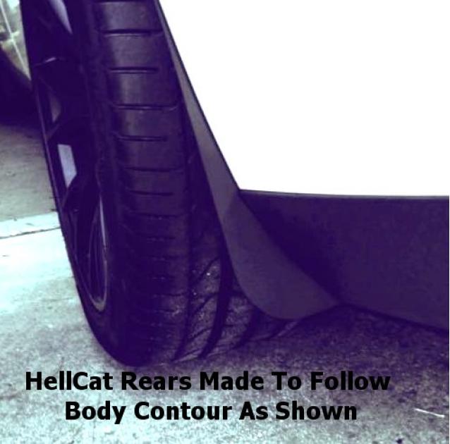 Dodge Challenger Hellcat Stealth Splash Guard Kit, 2015-2017