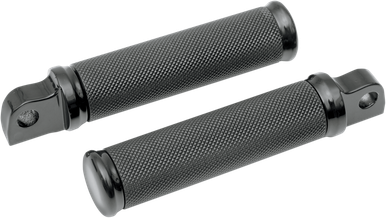DRAG SPECIALTIES Pegs - Black/Rubber 1620-0789
