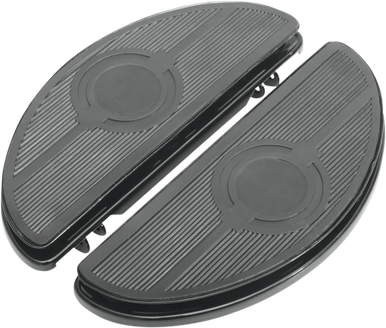 DRAG SPECIALTIES Floorboard - Half-Moon - Black 17-0418NB