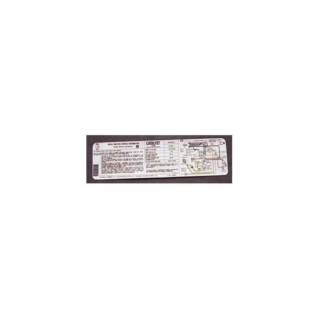 Corvette Emisson Control Decal, L48, For Cars With AutomaticTransmission, U.S., 1980
