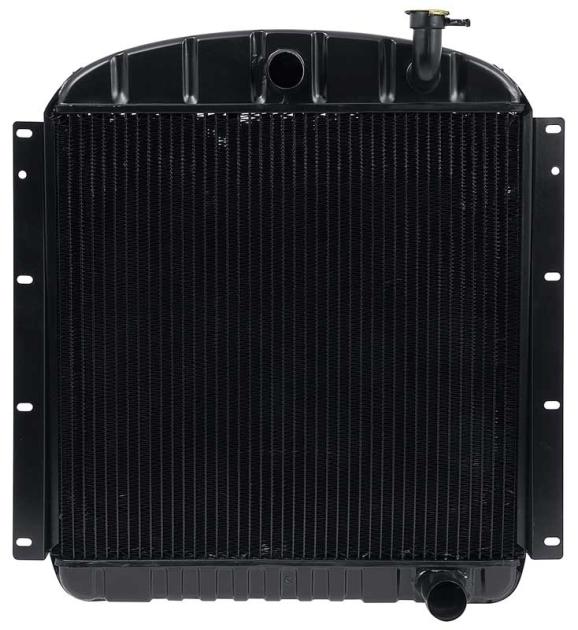1955-59 GMC Pickup Pontiac V8 with MT 4 Row Copper/Brass Radiator (22-3/8" x 23-1/2" x 2-5/8" Core)