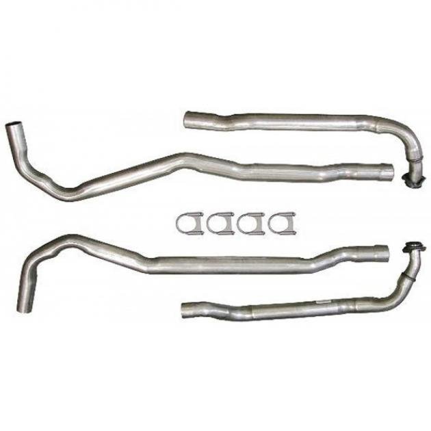 CorvetteAluminized Steel Exhaust Pipes, 21/2", Small Block, With Manual Transmission, 1968-1974