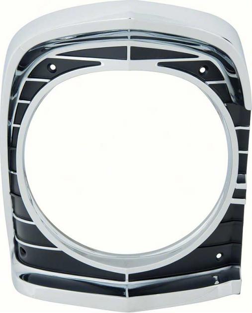 1967 Chevy II Nova, Headlamp Bezel, Die-Cast, RH Passenger Side