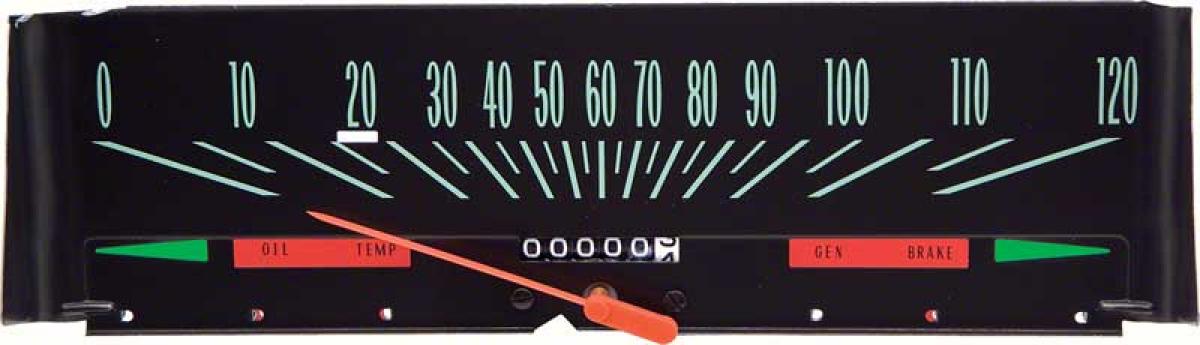 1966-67 Chevy II / Nova, In Dash 120 MPH Speedometer