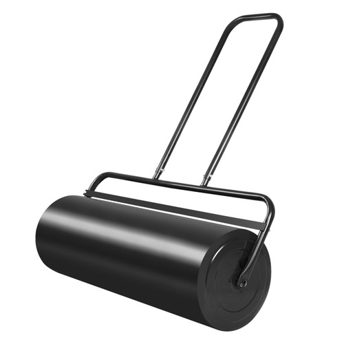 13-Gallon Lawn Roller, Steel Lawn Rolling Machine, Water and Sand Filled Roller, Sod Roller with Heavy Duty Drum, Lawn Damage Eraser with U Shaped Handle, Push and Pull Garden Yard Kit, Compact Lawn Mover, Ideal for Achieving an Even and Sooth Lawn