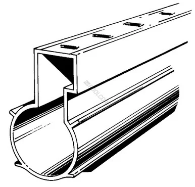 8′ Drain-A-Way System II Deck Drain – Gray (case of 9)
