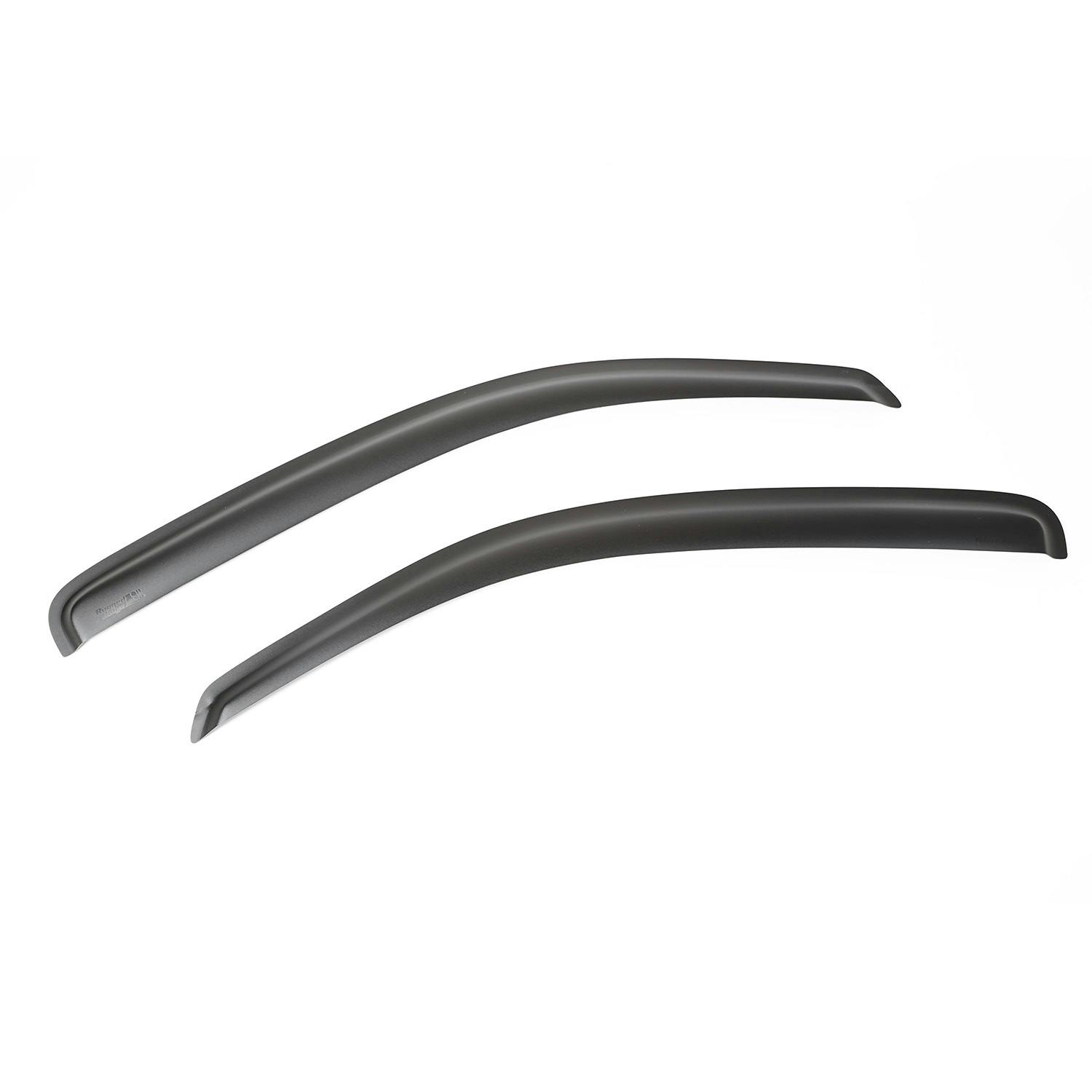 Rugged Ridge 81349.10 Front Window Visors; Matte Black; 05-13 Toyota Tacoma Regular Cab