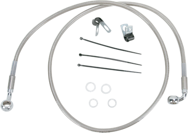 DRAG SPECIALTIES Brake Line - Front - +2" - Stainless Steel 640110-2