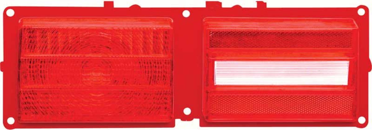 1975-79 Chevy Nova, Tail Light Lens, except Concourse Models, LH Drivers Side