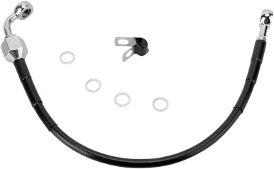 DRAG SPECIALTIES Brake Line - Rear - Black 640111-BLK