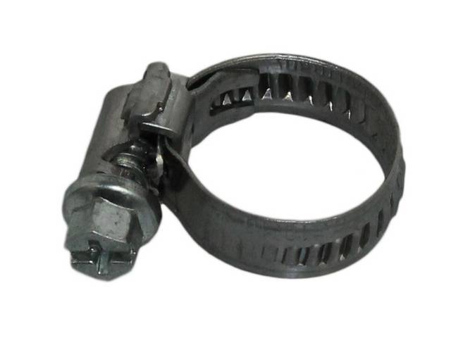 Hose Clamp, Stainless Steel, 3/8 to 5/8 Range