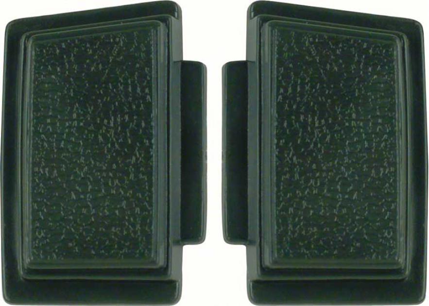 1969-70 Chevrolet, Steering Wheel Horn Buttons, Dark Green, Pair