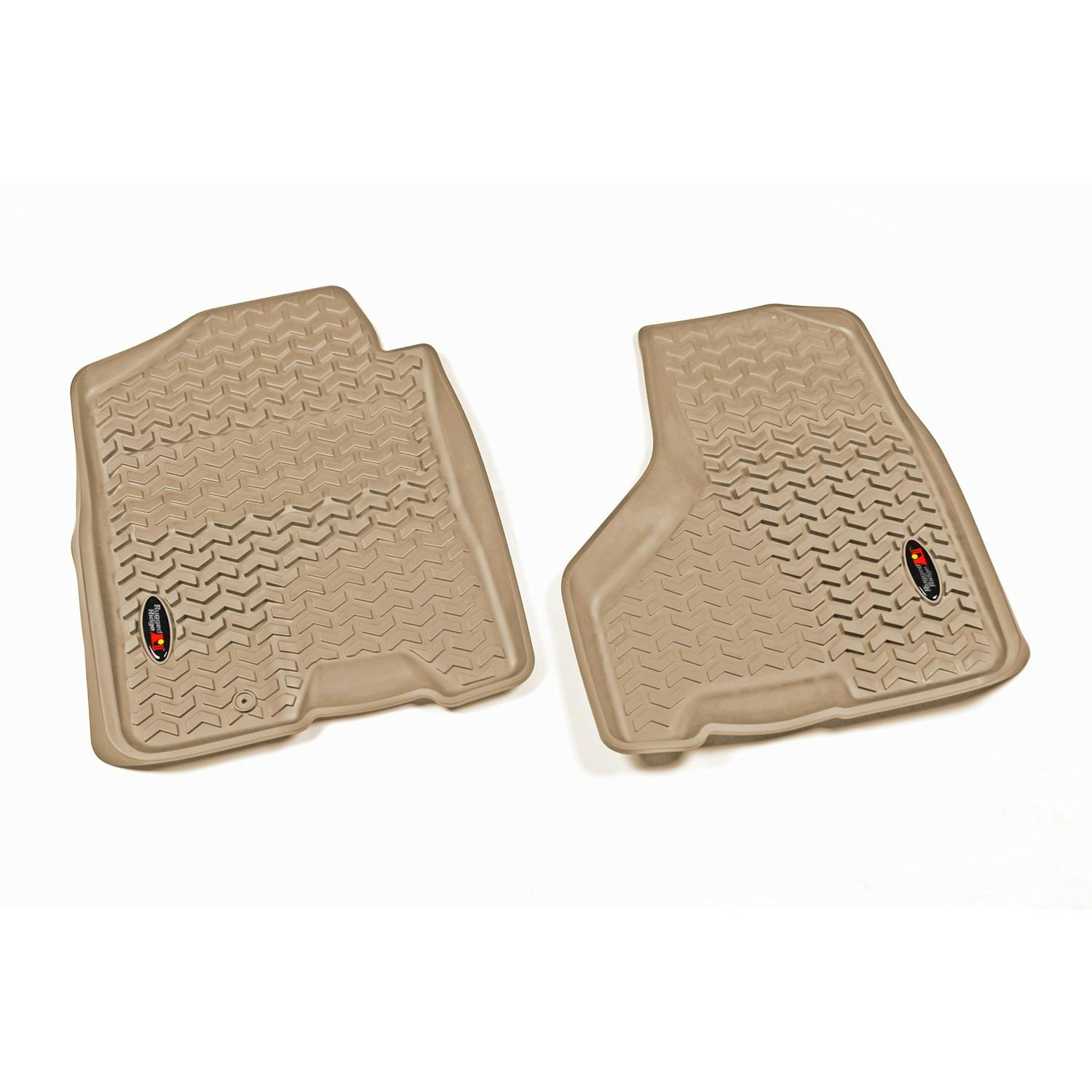 Rugged Ridge 83903.04 Floor Liners; Frt; Tan; Crew; 09-11 Ram 1500-3500
