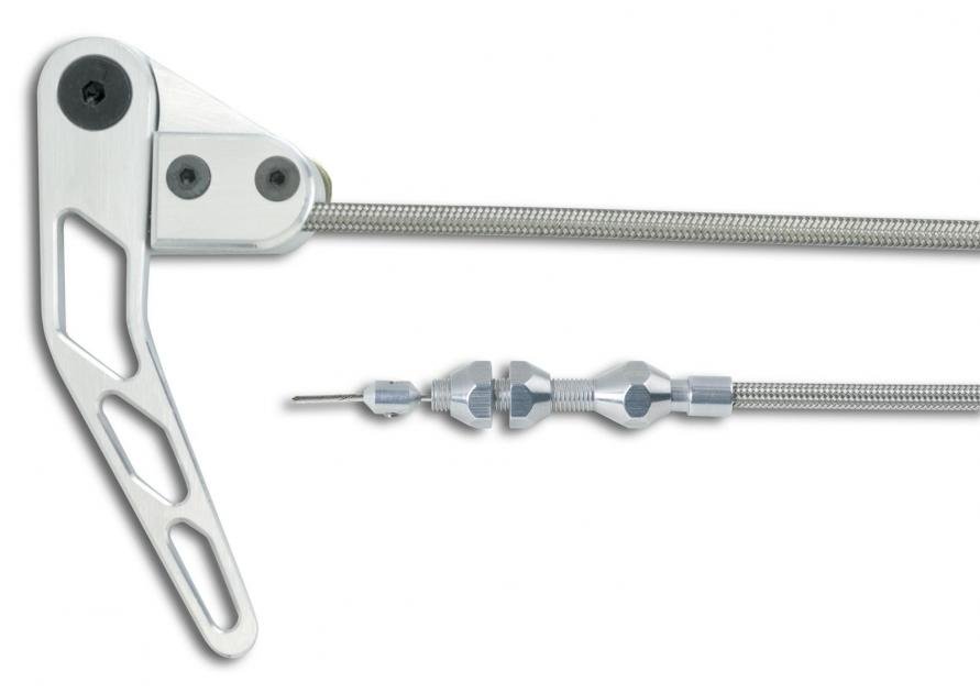 Lokar Billet Aluminum Hood Release Cable Set with Stainless Steel Housing