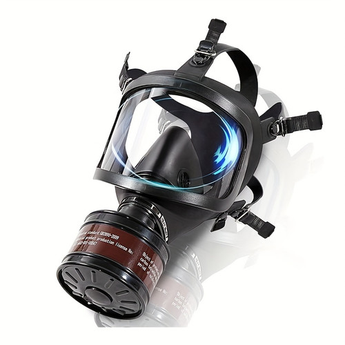 Nuclear & Chemical Gas Mask, MF14 Full Face Tactical Respirator with 40mm Activated Carbon Filter for Dust, Vapour & Chemical Protection, Nuclear Contamination Protection
