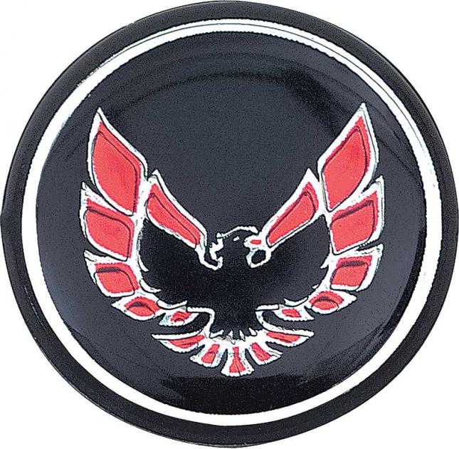1976-81 Firebird, Trans Am, Shift Button Emblem, Black with Red