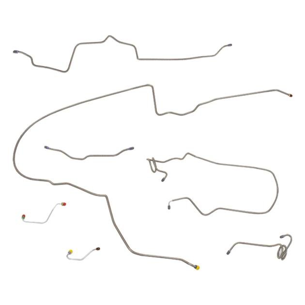 Camaro Disc Brake Line Set, Z-28, Power, Steel 1978-1980