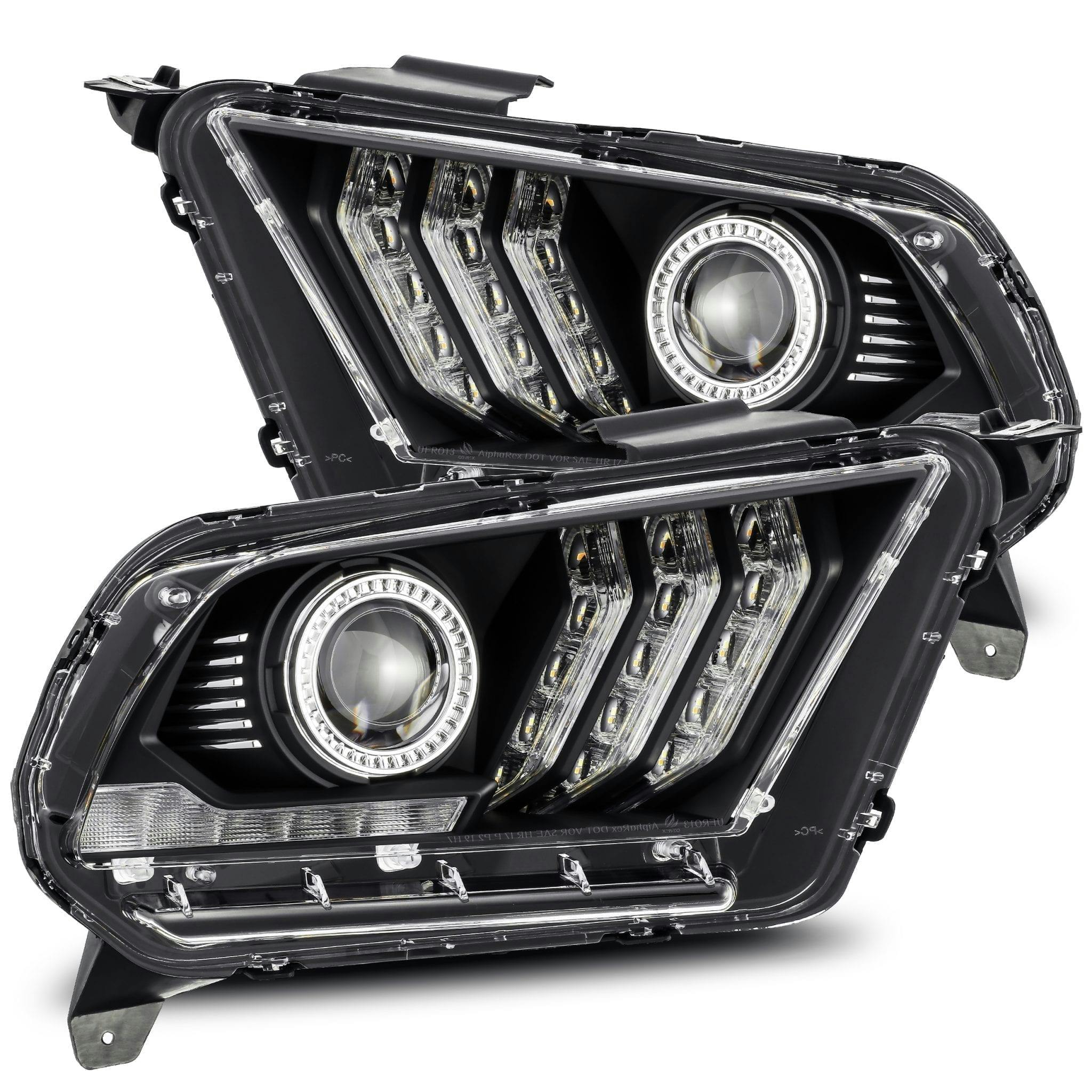 AlphaRex 880115 LED Projector Headlights in Black