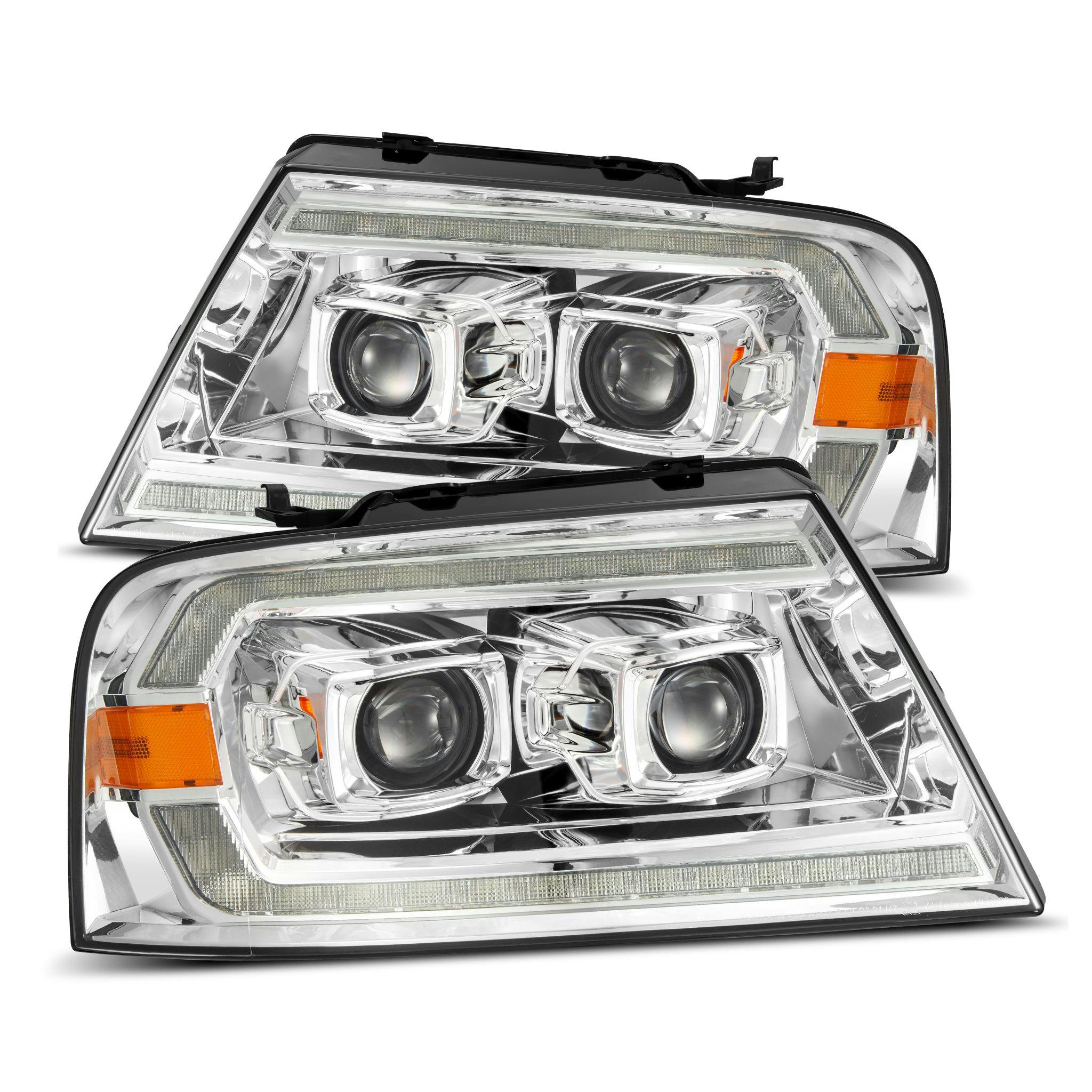 AlphaRex 880135 Projector Headlights Chrome