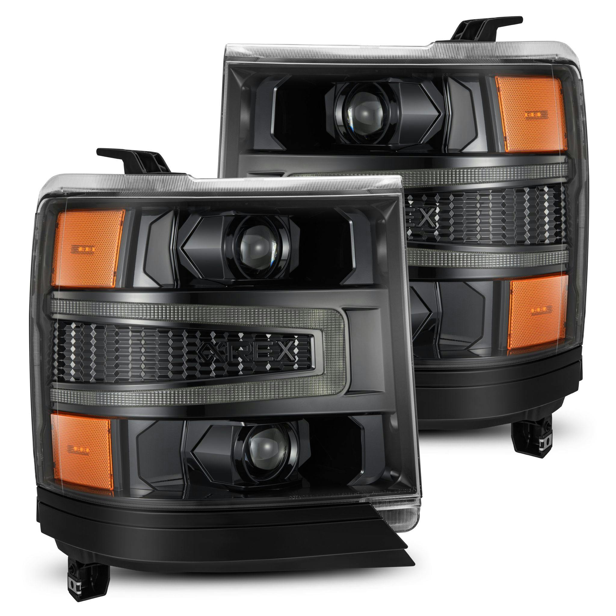 AlphaRex 880233 Projector Headlights Alpha-Black