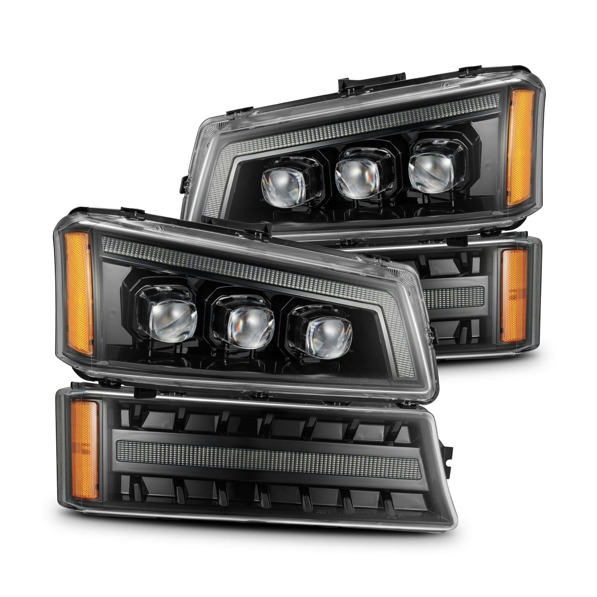 AlphaRex 880254 Projector Headlights Alpha-Black