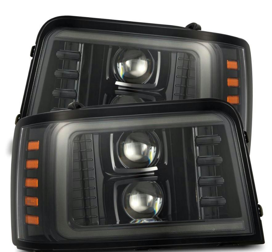 AlphaRex 880265 Projector Headlights Plank Style Design Alpha Black