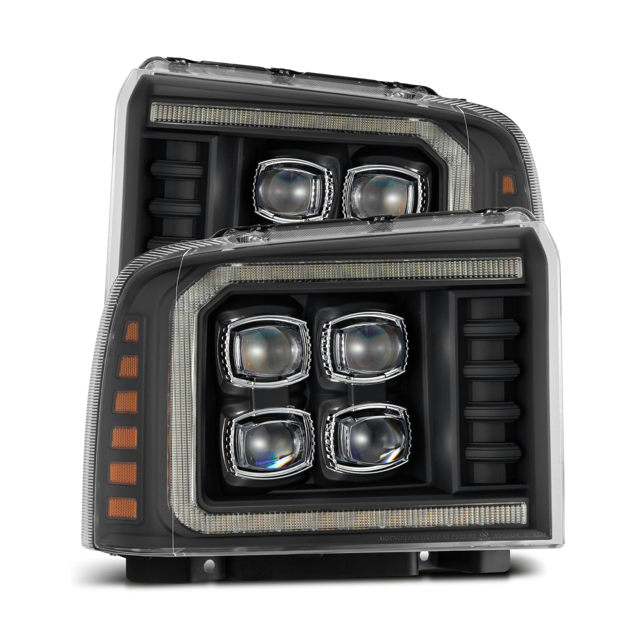 AlphaRex 880319 Projector Headlights Black